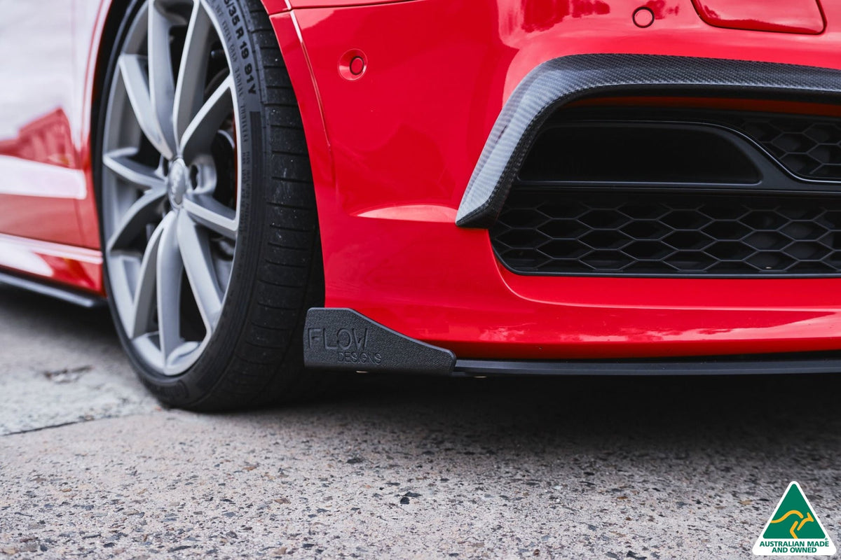 Flow Designs - S3 8V Sedan Pre-Facelift Front Lip Splitter Winglets (Pair)