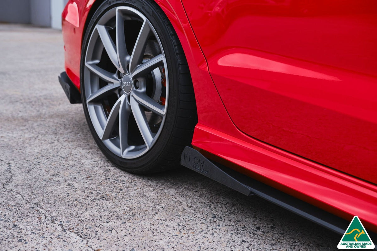 Flow Designs - S3 8V Sedan Pre-Facelift Side Skirt Splitters V3 (Pair)