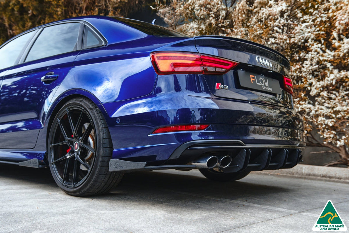 Flow Designs - S3 8V Sedan Facelift Flow-Lock Rear Diffuser