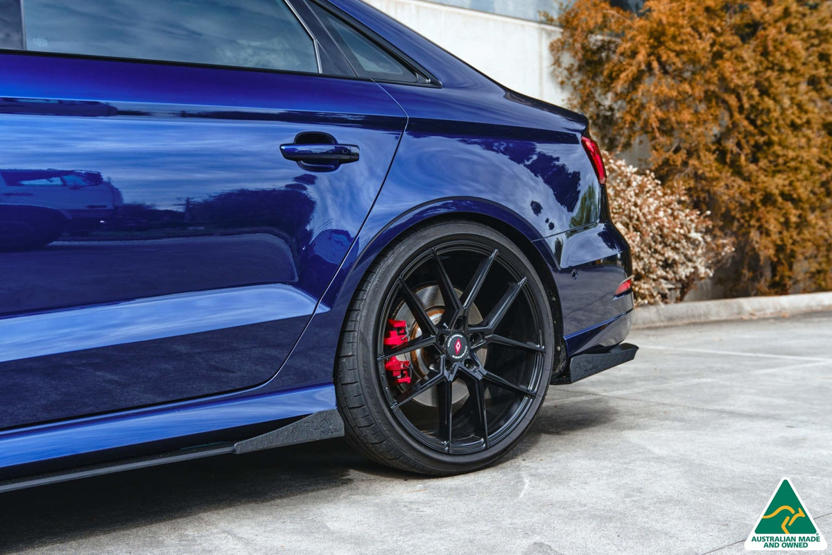 Flow Designs - S3 8V Sedan FL Side Skirt Splitter Winglets (Pair)
