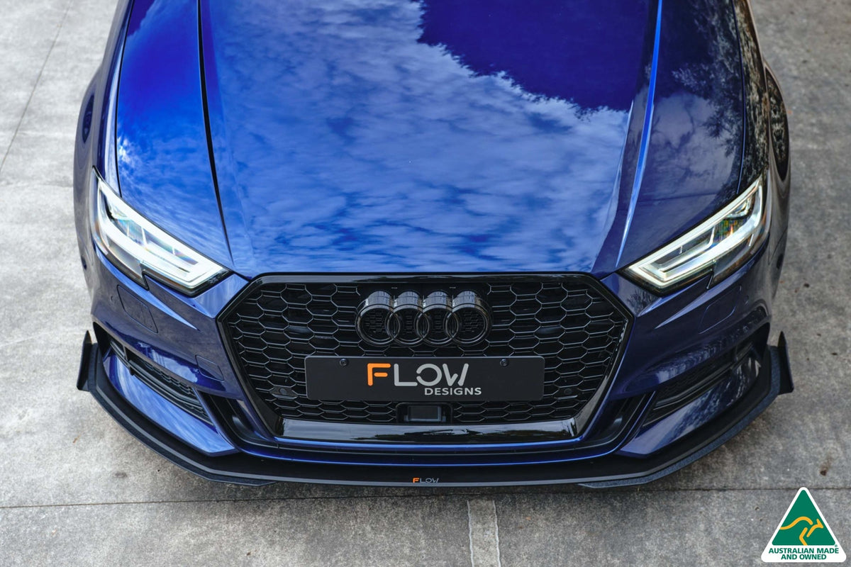 Flow Designs - S3 8V Sedan Facelift Front Lip Splitter Extensions (Pair)