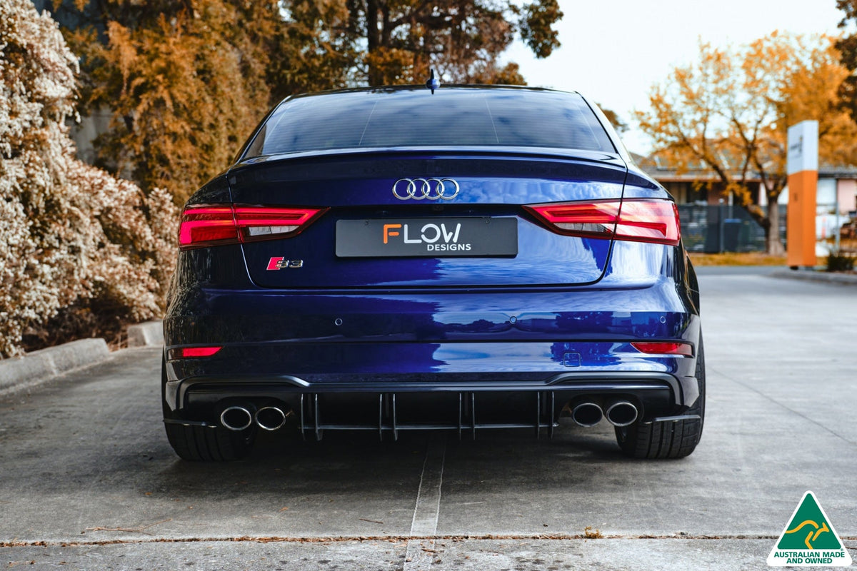 Flow Designs - S3 8V Sedan Facelift Flow-Lock Rear Diffuser
