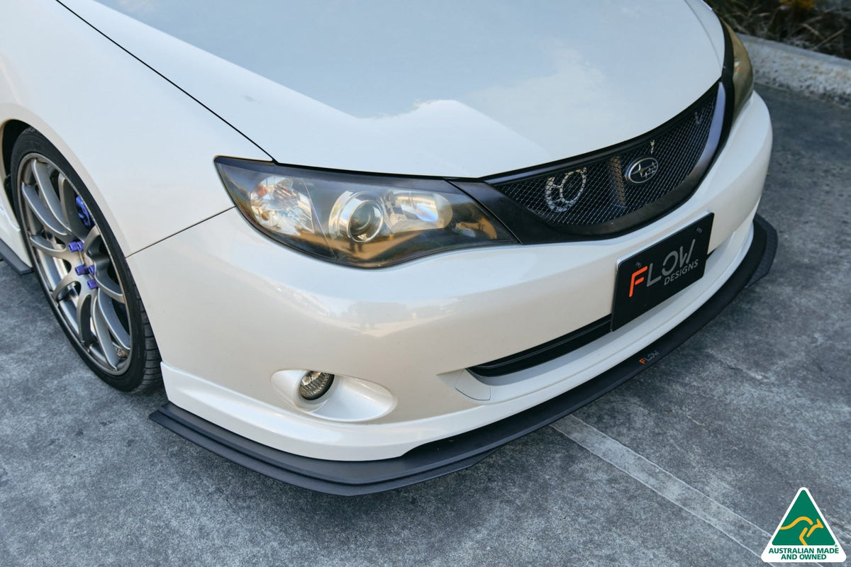 Flow Designs - Impreza WRX/RS G3 Hatch PFL Front Lip Splitter Extensions (Pair)