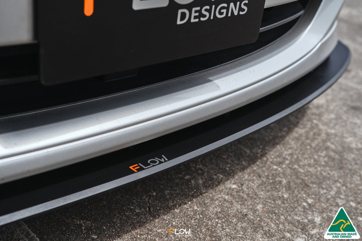 Flow Designs - Impreza WRX/RS G3 Sedan PFL Front Lip Splitter &amp; Mounting Brace