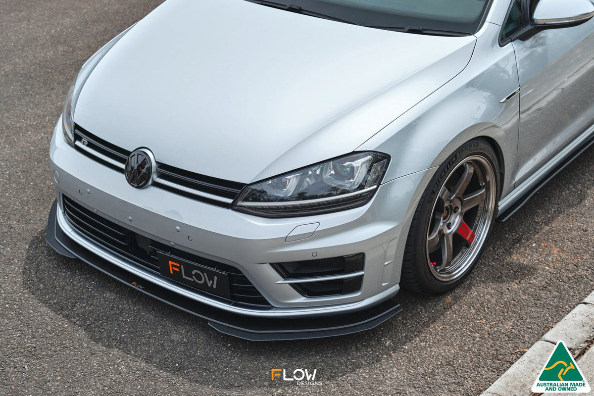 Flow Designs - MK7 Golf R (USDM) Chassis Mounted Front Lip Splitter V3