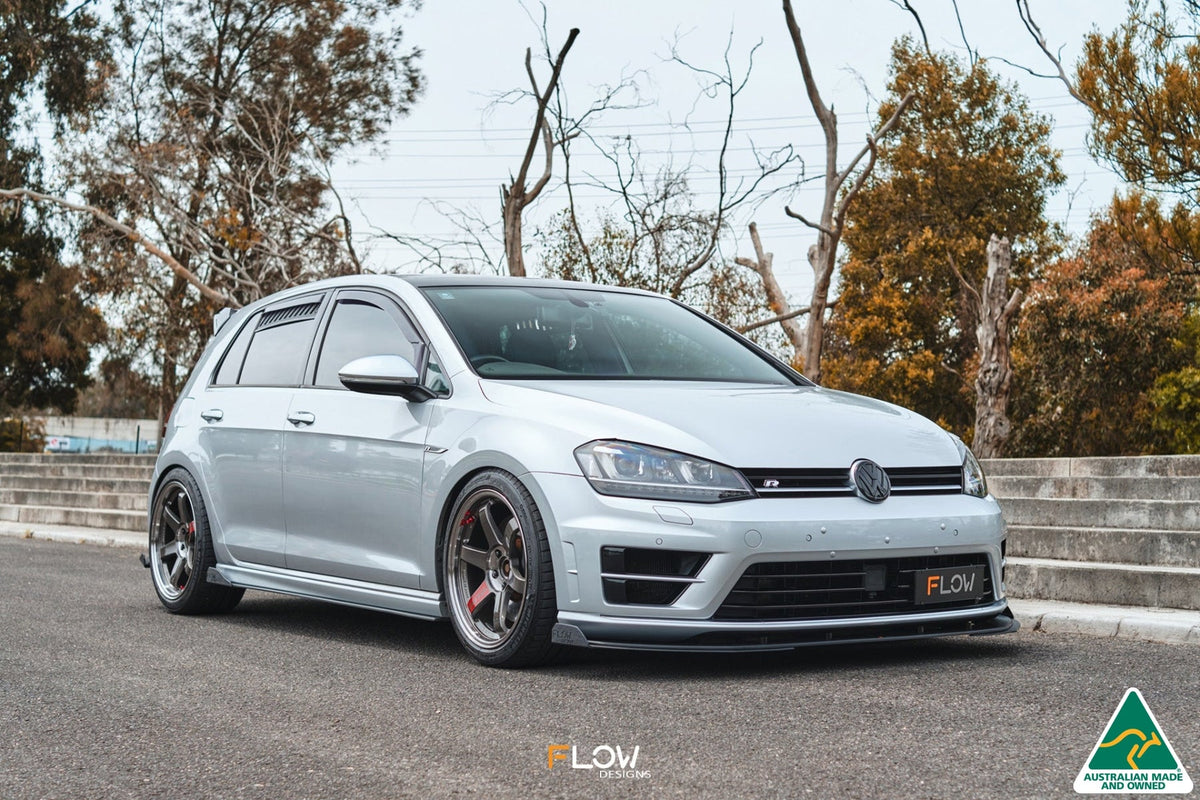 Flow Designs - MK7 Golf R (USDM) Chassis Mounted Front Lip Splitter V3