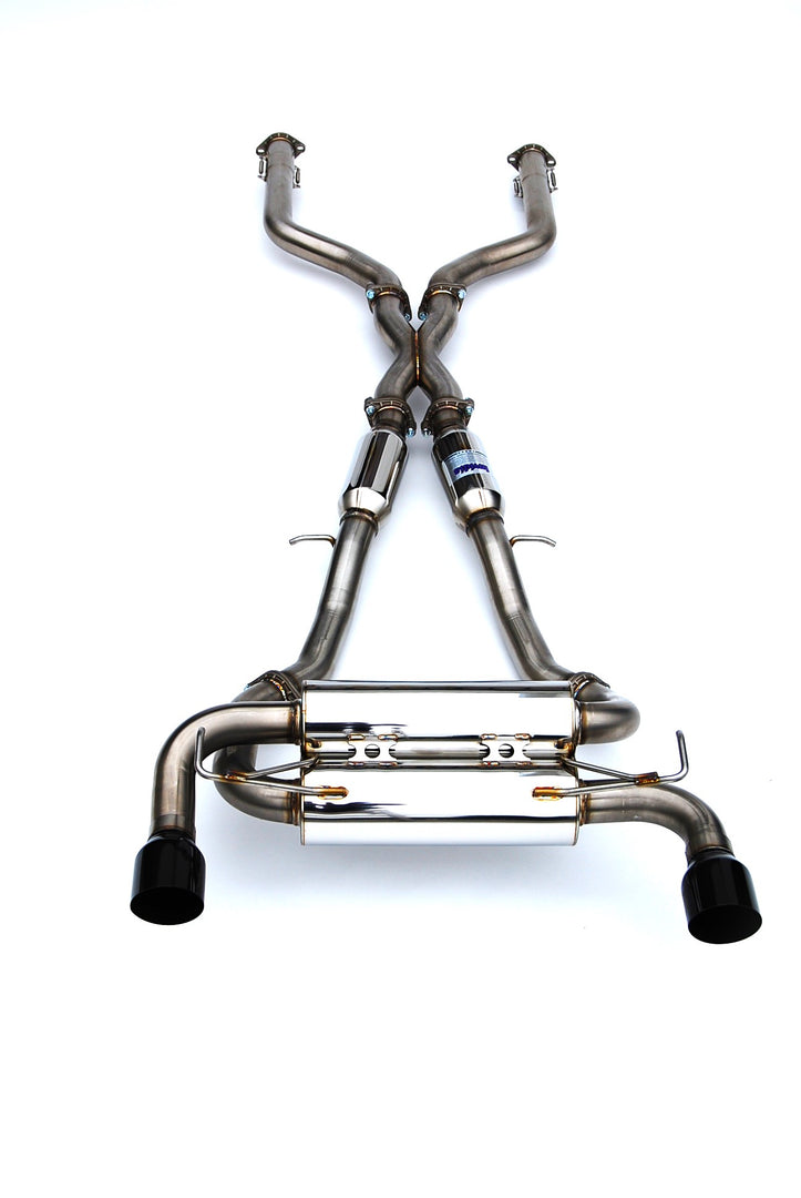 Invidia 2022+ Nissan Z 70mm Gemini Cat Back Exhaust - Single Layer Black Tip - HS22N4Z7GM1SBL