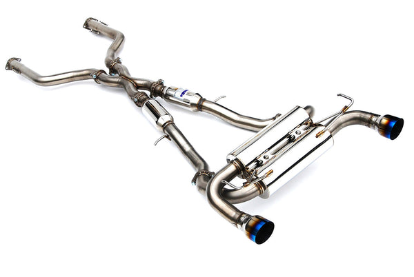Invidia 2022+ Nissan Z 70mm Gemini Cat Back Exhaust - Single Layer TI Tips - HS22N4Z7GM1STL for 2023-2025 Nissan Z - front vi
