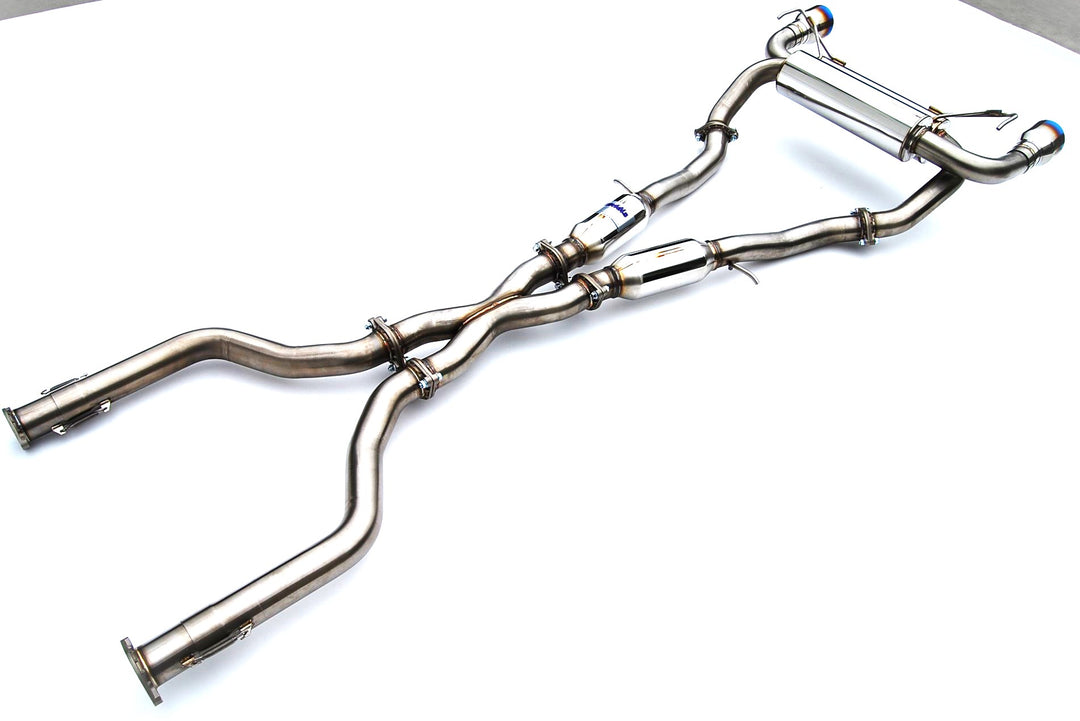 Invidia 2022+ Nissan Z 70mm Gemini Cat Back Exhaust - Single Layer TI Tips - HS22N4Z7GM1STL