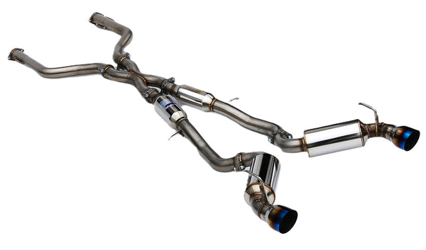 Invidia 2022+ Nissan Z 70mm N1 Cat Back Exhaust - TI Tips - HS22N4Z7GD1STL for 2023-2025 Nissan Z - front view
