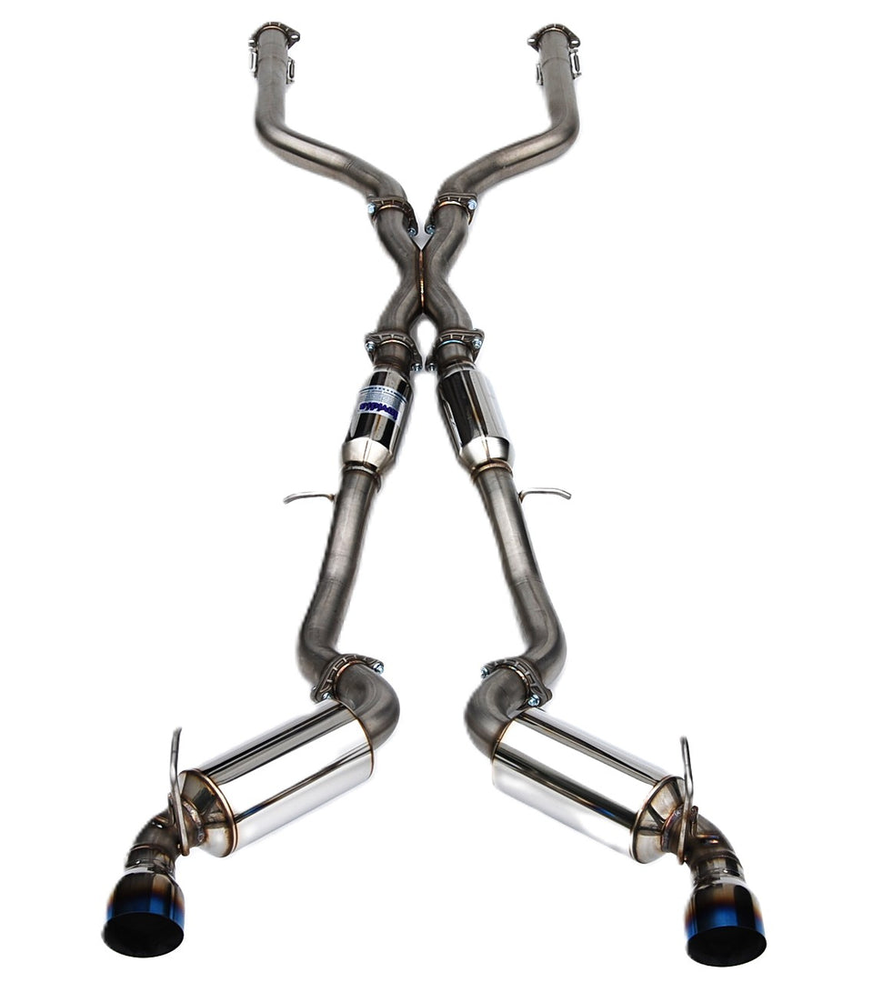 Invidia 2022+ Nissan Z 70mm N1 Cat Back Exhaust - TI Tips - HS22N4Z7GD1STL
