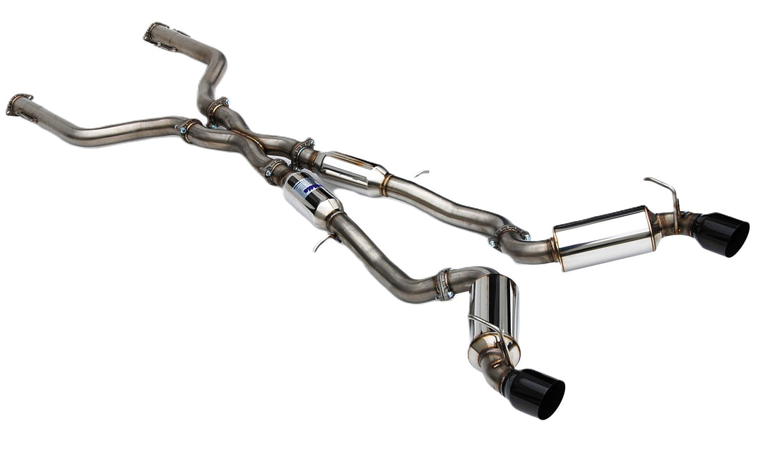 Invidia 2022+ Nissan Z 70mm N1 Cat Back Exhaust - Black Tips - HS22N4Z7GD1SBL