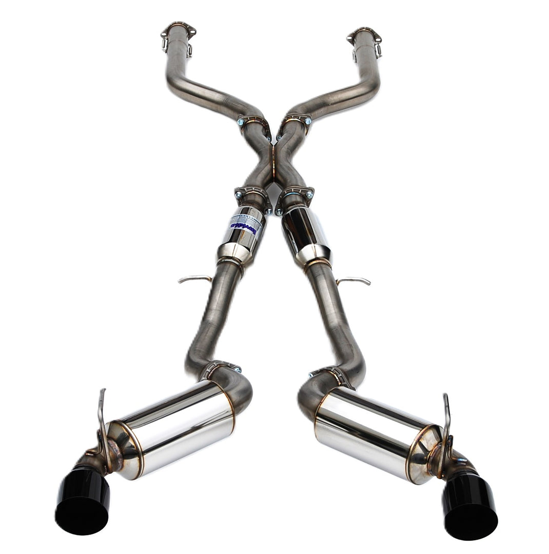 Invidia 2022+ Nissan Z 70mm N1 Cat Back Exhaust - Black Tips - HS22N4Z7GD1SBL