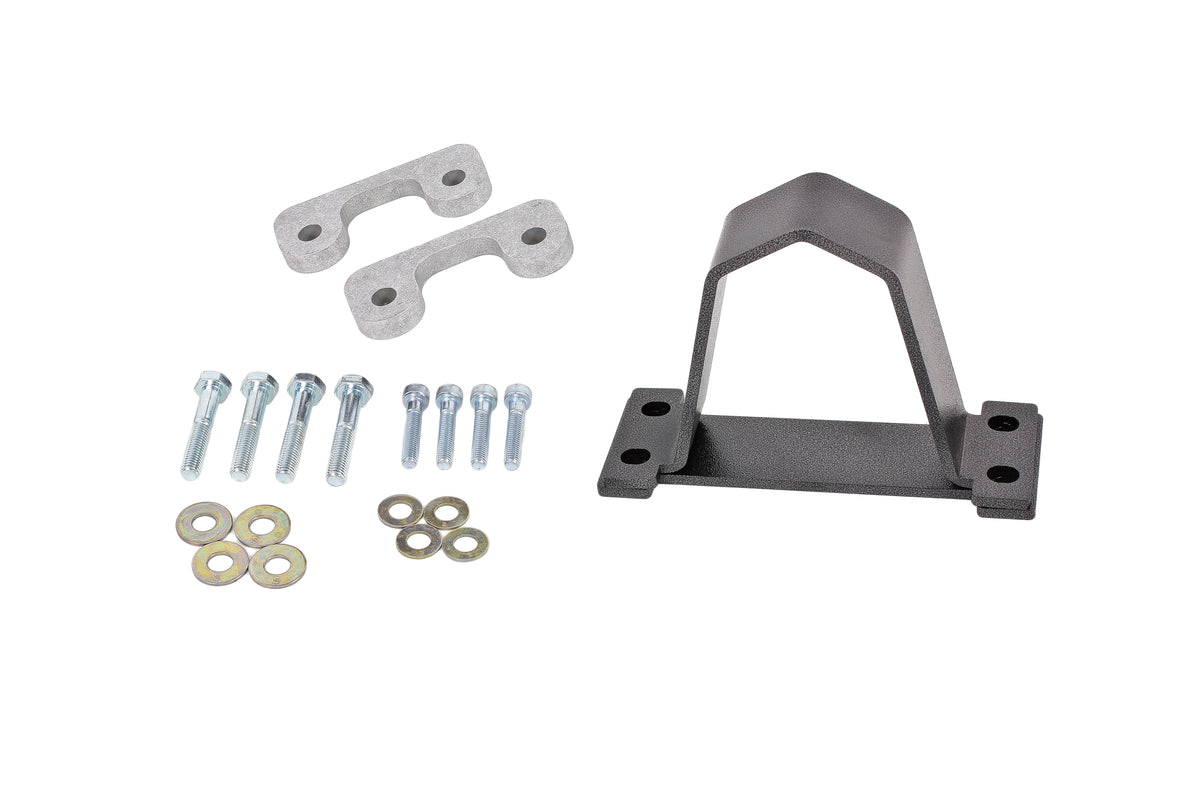 BMR 16-17 6th Gen Camaro Front Driveshaft Safety Loop - Black Hammertone - DSL019H