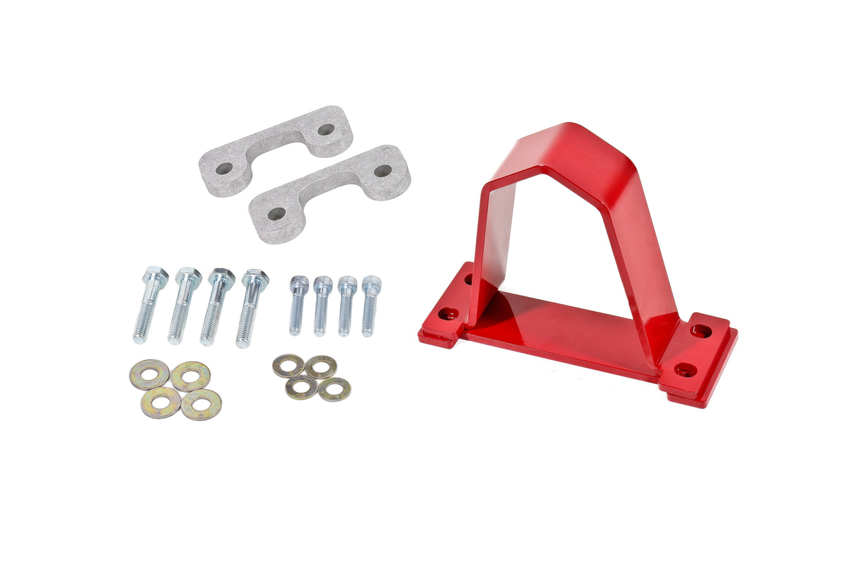 BMR 16-17 6th Gen Camaro Front Driveshaft Safety Loop - Red - DSL019R