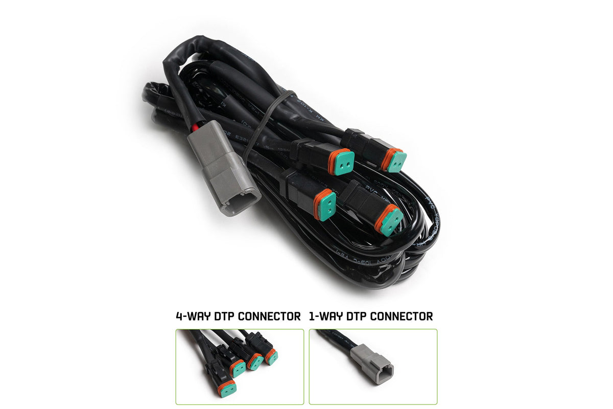 DV8 Offroad - 4-Way 1-DTP to 4-DTP Plug Harness - UNWH-02