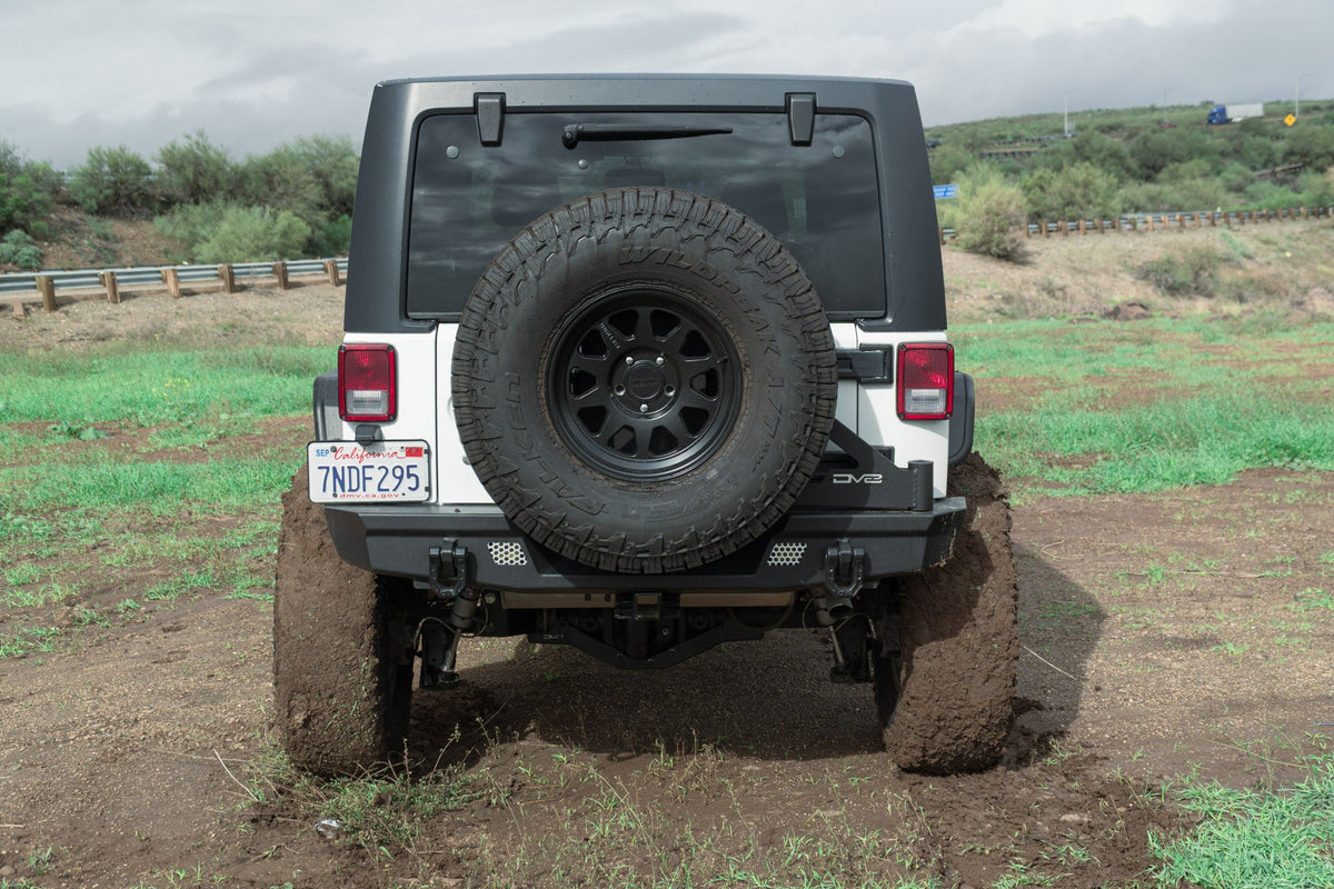 DV8 Offroad - 2007-2018 Jeep Wrangler JK | MTO Series Rear Bumper - RBJK-13