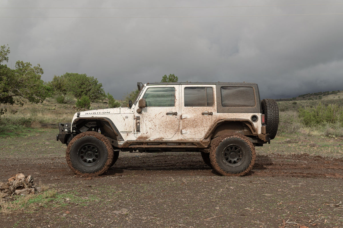 DV8 Offroad - 2007-2018 Jeep Wrangler JK 4-Door Rock Sliders - SRJK-07