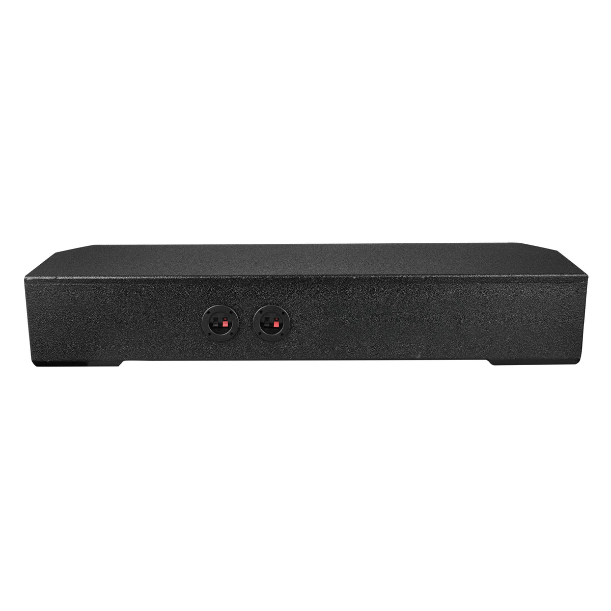 DS18 43 3/4in Long Forward Firing Underseat Ported Box 4ftx8in Subwoofer Enclosure- Black Finish - EBM-FFPUNI-4X8 - side view
