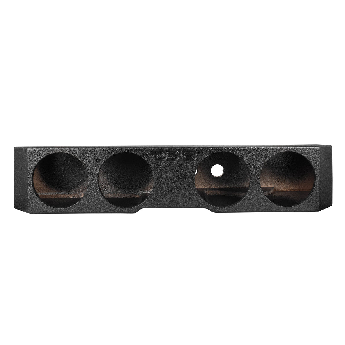 DS18 43 3/4in Long Forward Firing Underseat Ported Box 4ftx8in Subwoofer Enclosure- Black Finish - EBM-FFPUNI-4X8 - angle view