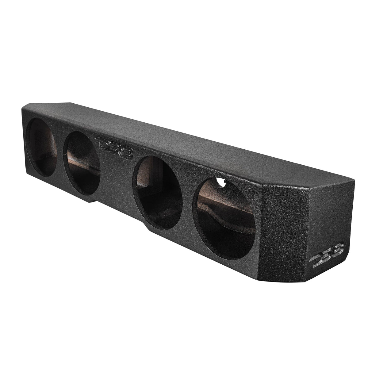 DS18 43 3/4in Long Forward Firing Underseat Ported Box 4ftx8in Subwoofer Enclosure- Black Finish - EBM-FFPUNI-4X8 - detail view