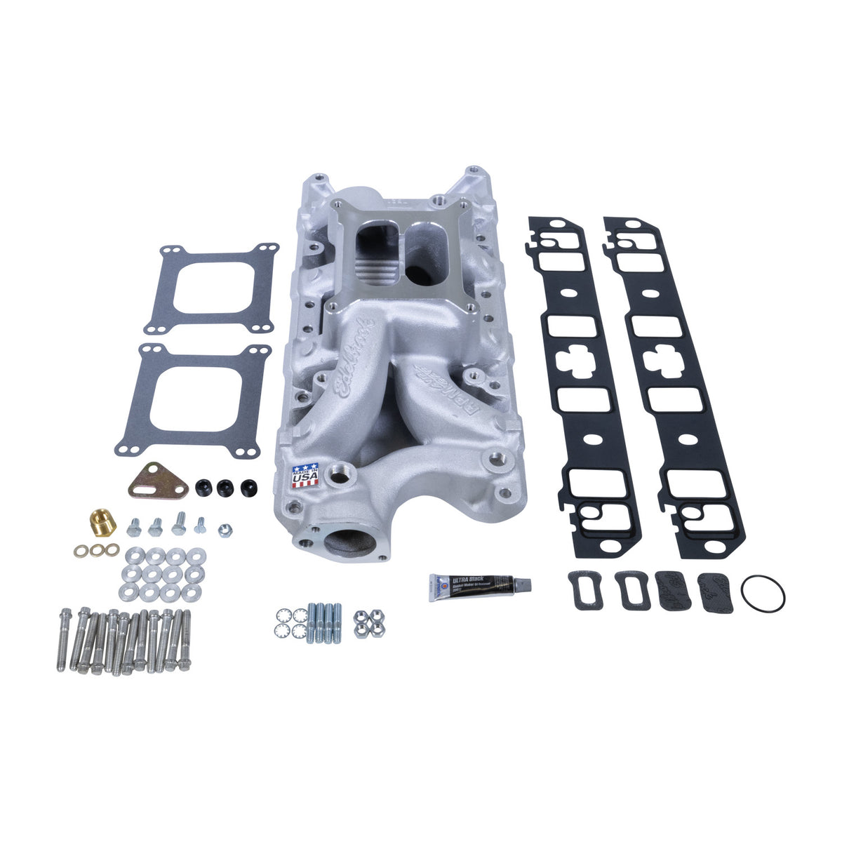 Edelbrock Small Block Ford RPM Air-Gap Manifold & Install Kit - 7521-KIT