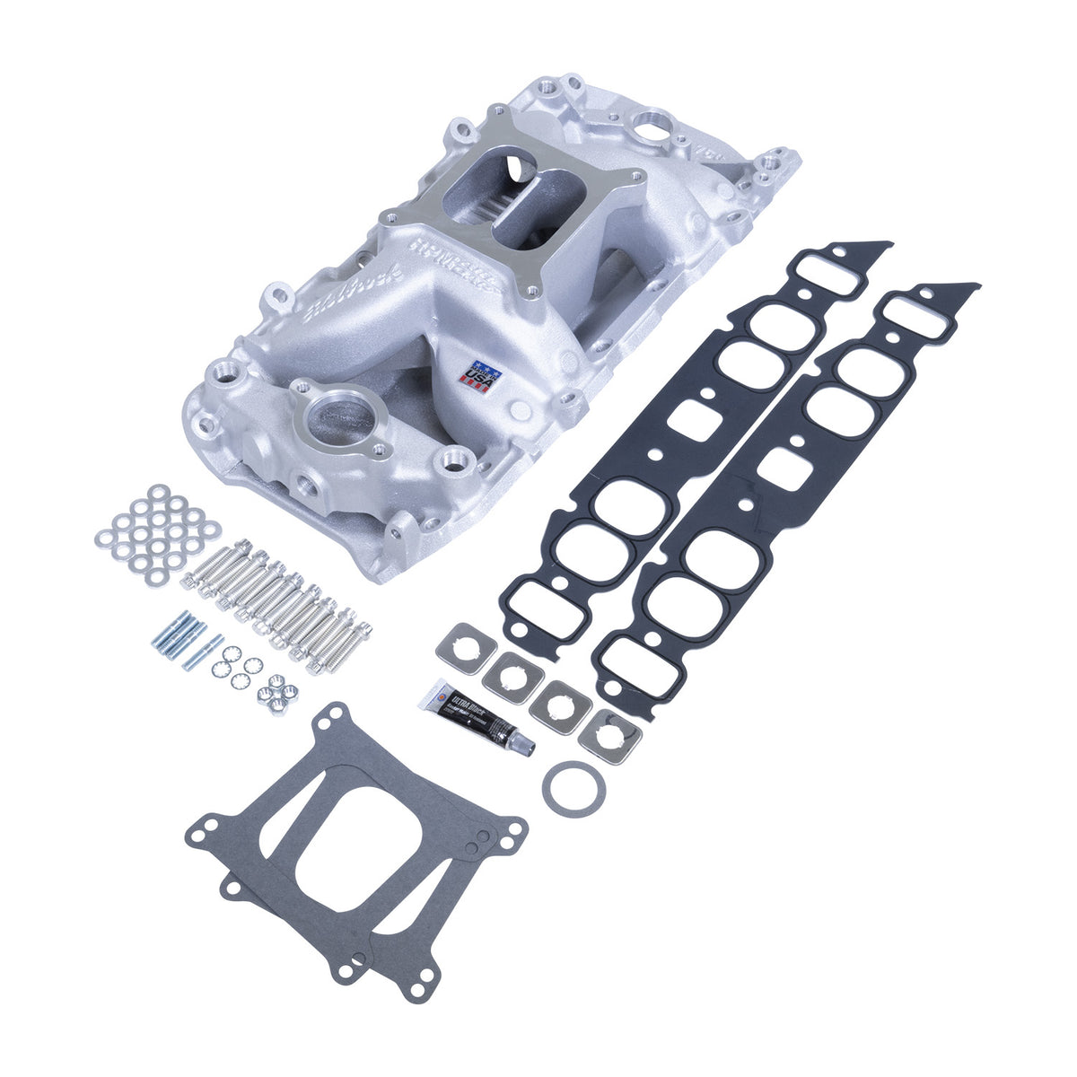 Edelbrock Big Block Chevy RPM Air-Gap Manifold & Install Kit - 7561-KIT
