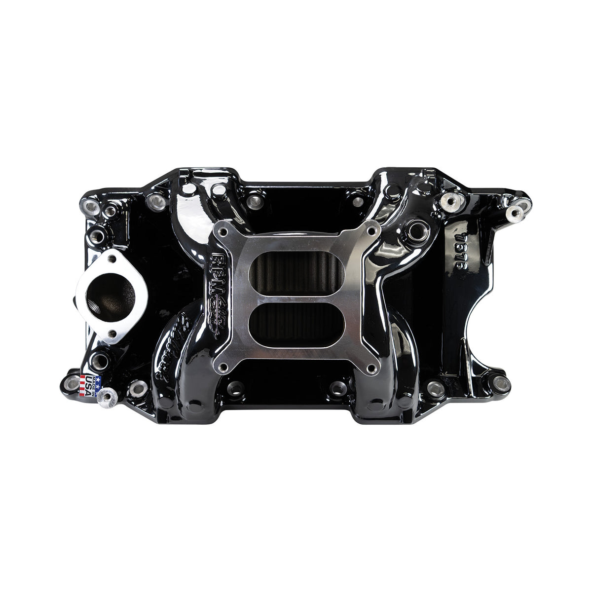 Edelbrock RPM Air-Gap Small Block Chrysler Intake Manifold - Black Plasma - 7576-BP