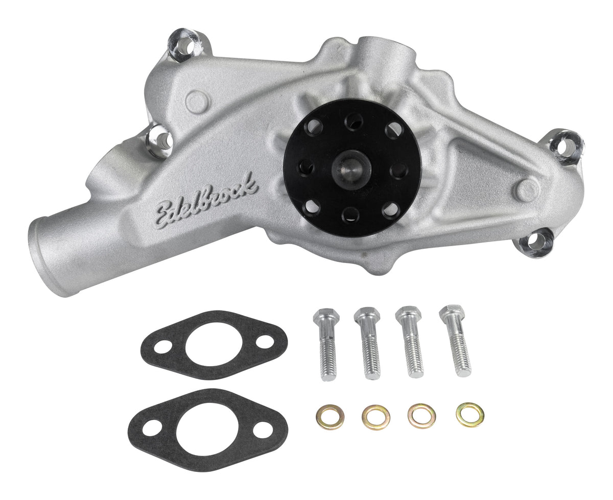 Edelbrock Water Pump for 1971-74 Big-Block Chevy Corvettes in Satin Finish - 88520