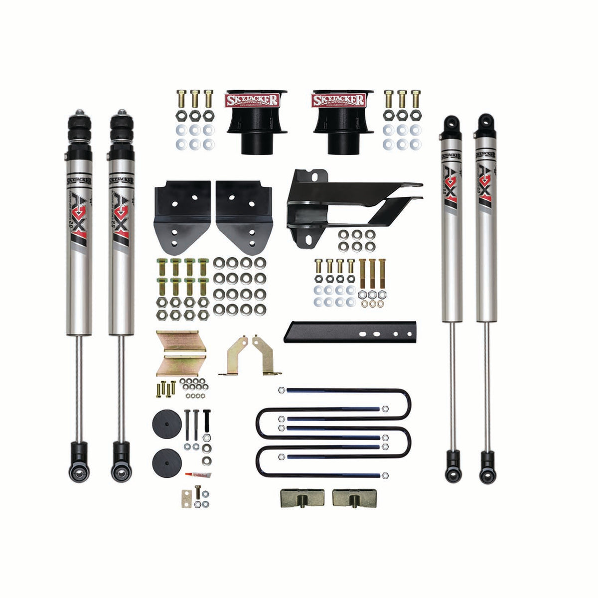 Skyjacker 17-22 Ford F-2504 In Suspension Lift Kit With Adx M2.0 Aluminum Monotube Shocks