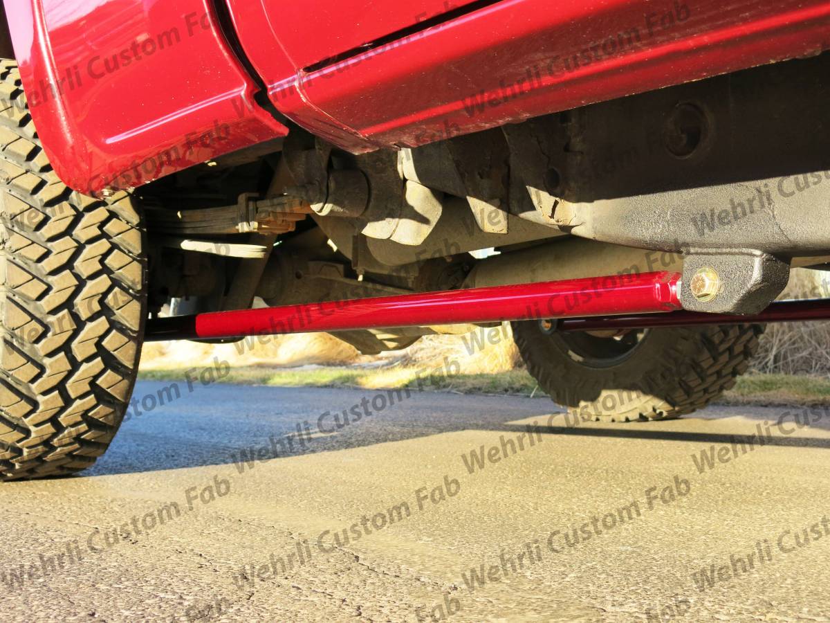 Wehrli 2001-2010 Duramax RCLB/CCSB/ECSB 60in Traction Bar Kit - Sparkle Granny Smith - WCF100850-SGS - side view