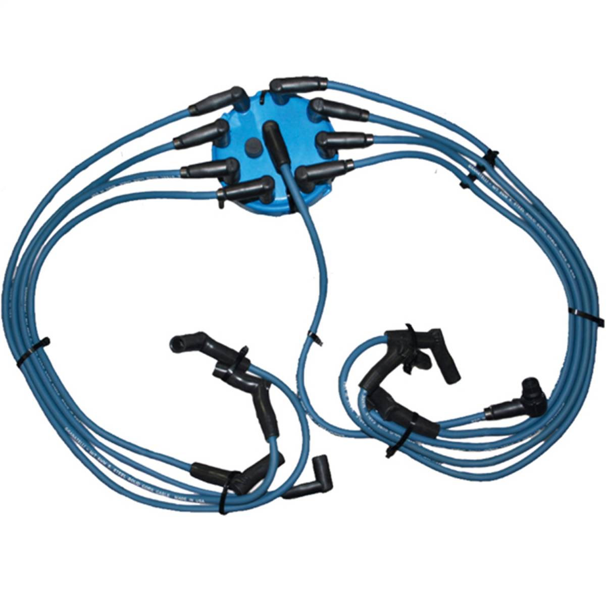 Granatelli 87-93 Ford 5.0 Mustang Perf Tune Up Kit - Red (Incl Wires/Bras Cap/Rotor) - 28-1485S-RB