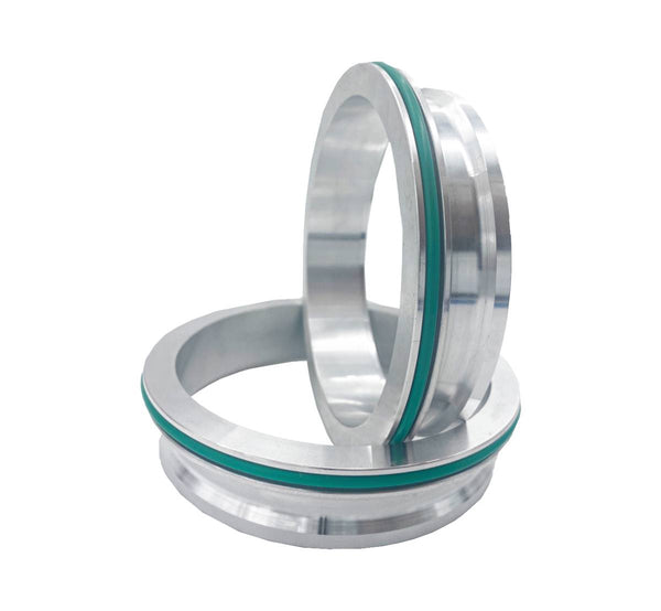 Granatelli Titanium Dual Seal Clamp 3.0in Weld-on Ferrule Set - 318530FT