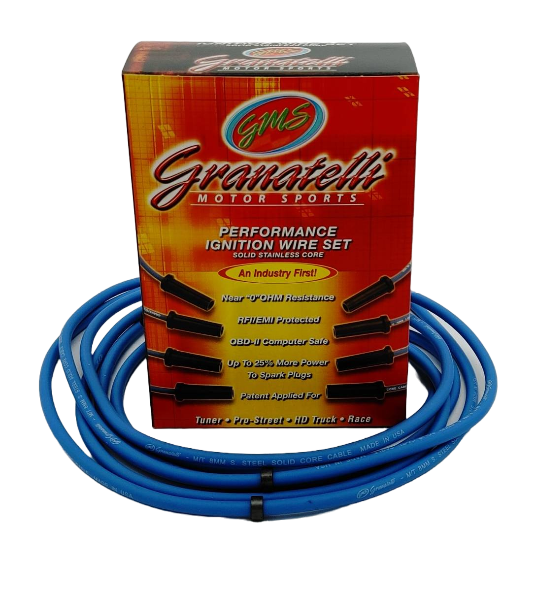 Granatelli 03-07 Dodge 5.7L Hemi Perf Ignition Wire Conn Kit - Blue - 28-1801S