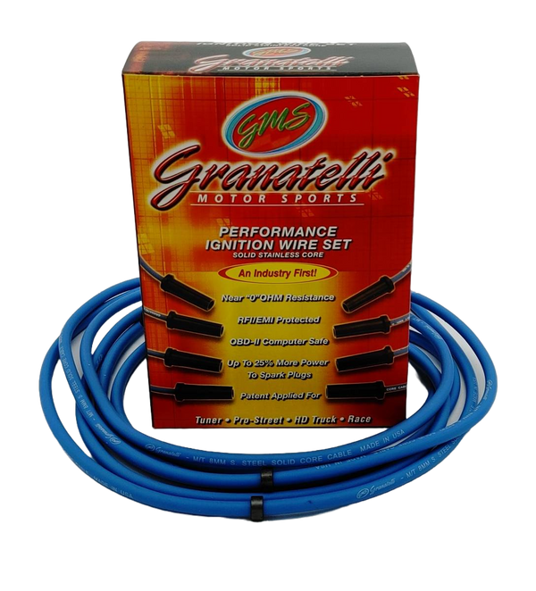 Granatelli 03-07 Dodge 5.7L Hemi Perf Ignition Wire Conn Kit - Blue - 28-1801S