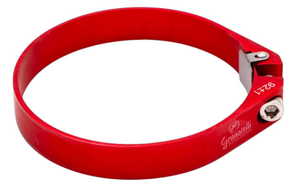 Granatelli 3.25in OD Hose Clamp ID Adjustment Range 82.5-84.5mm - Red - 971325R