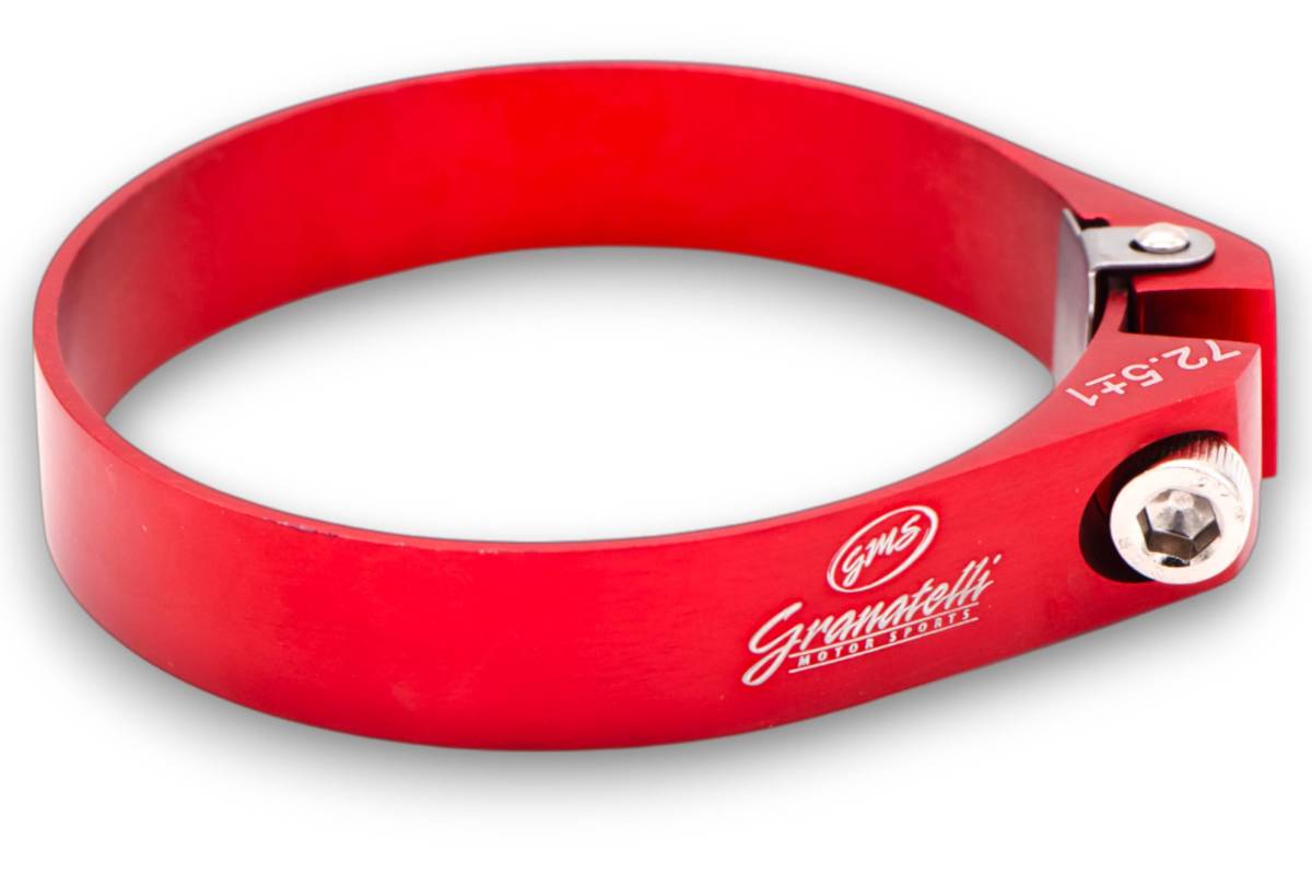 Granatelli 3.0in OD Hose Clamp ID Adjustment Range 76-78mm - Red - 971300R