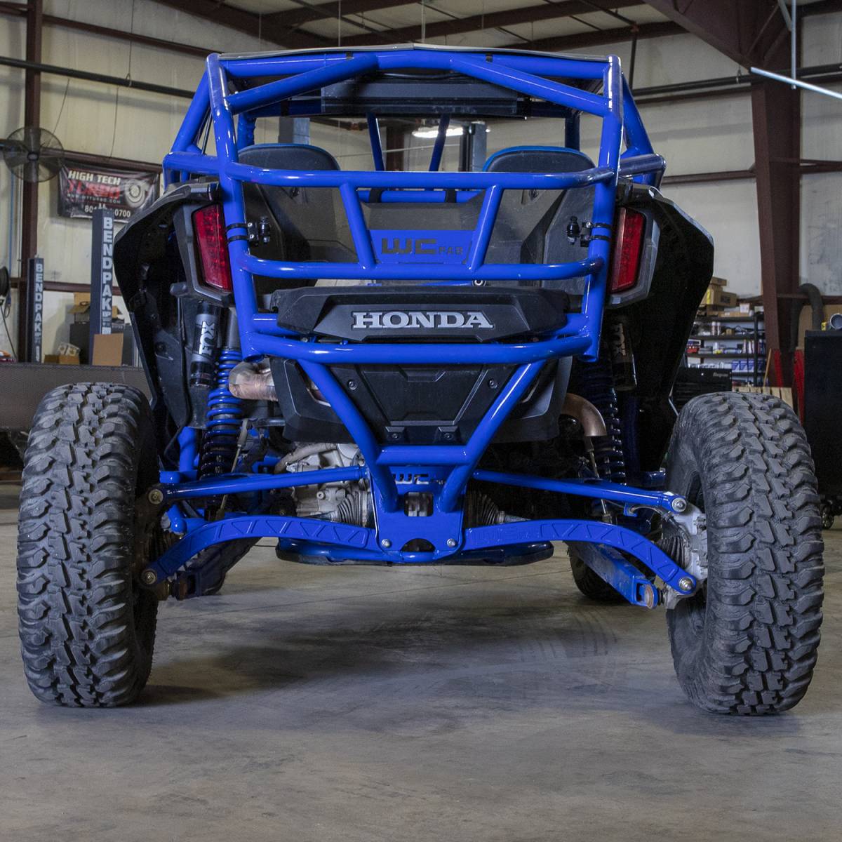 Wehrli 2019+ Honda Talon R High Clearance Lower Radius Rod Kit - Talon Blue - WCF102040-TNB - front view