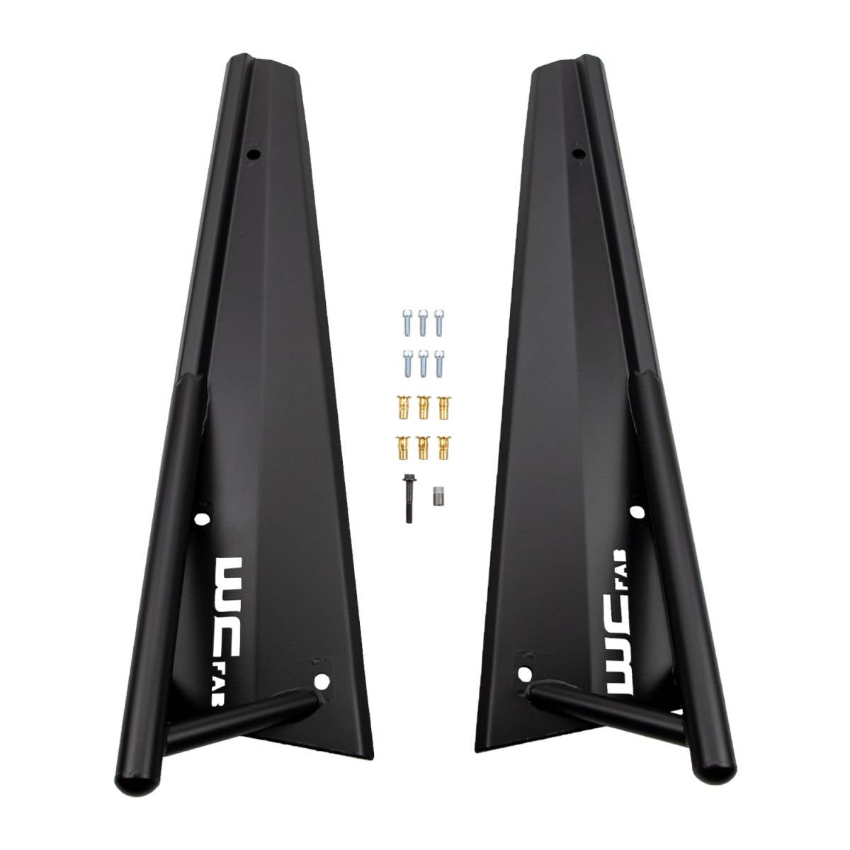 Wehrli 19-23 Polaris RZR XP/S 1000 2 Seat Tree Kickers - Flat Black - WCF102101-FB - front view
