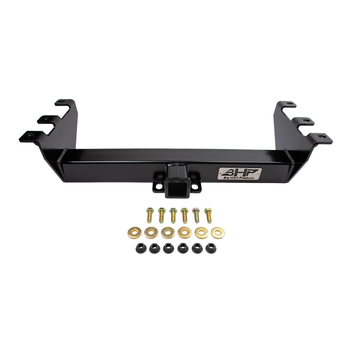 Wehrli Big Hitch Products 2007.5-10 GM Long Bed Receiver Hitch 2in - Below Roll Pan - BHP1032 - angle view