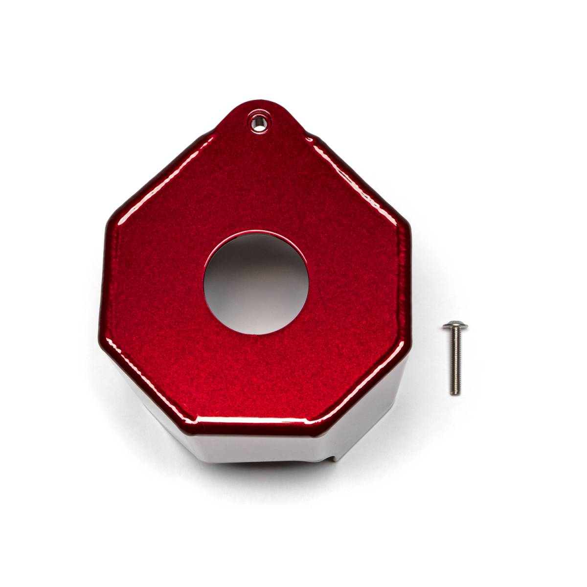 Wehrli 17-26 Ford Power Stroke 6.7L Power Steering Reservoir Cover - Gun Metal - WCF100468-GM - front view