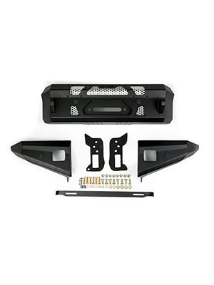 DV8 Offroad 21-25 Ford Bronco Front Bumper Winch Capable w/ Optional Bull Bar/Aux Light Opening - FBBR-01