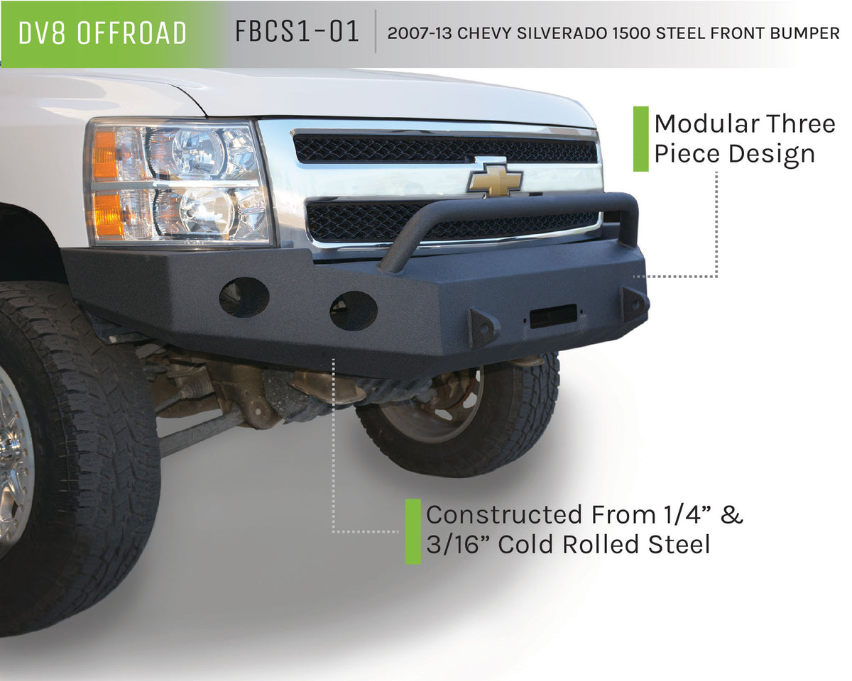 DV8 Offroad - Truck Front Full Size Bumper - FBCS1-01