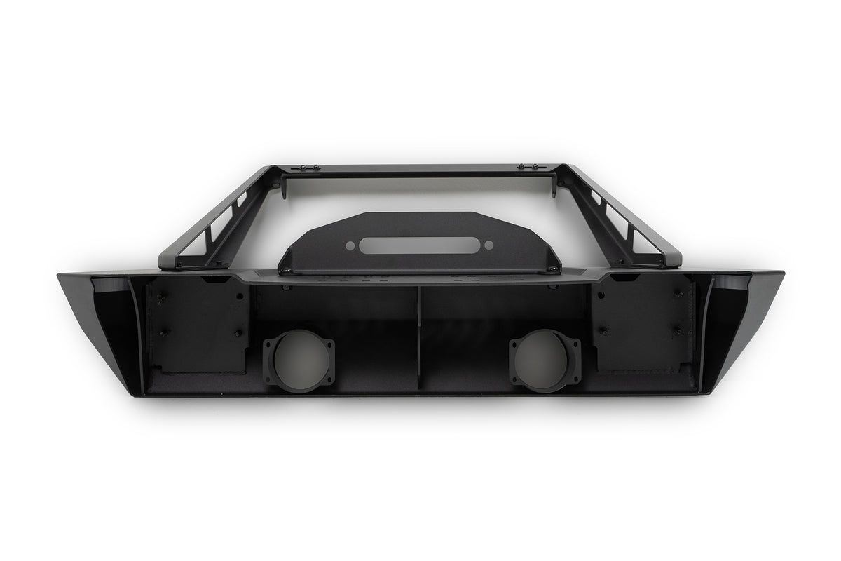 DV8 Offroad - FS-25 Stubby Front Bumper with Plated Bull Bar - FBJL-06