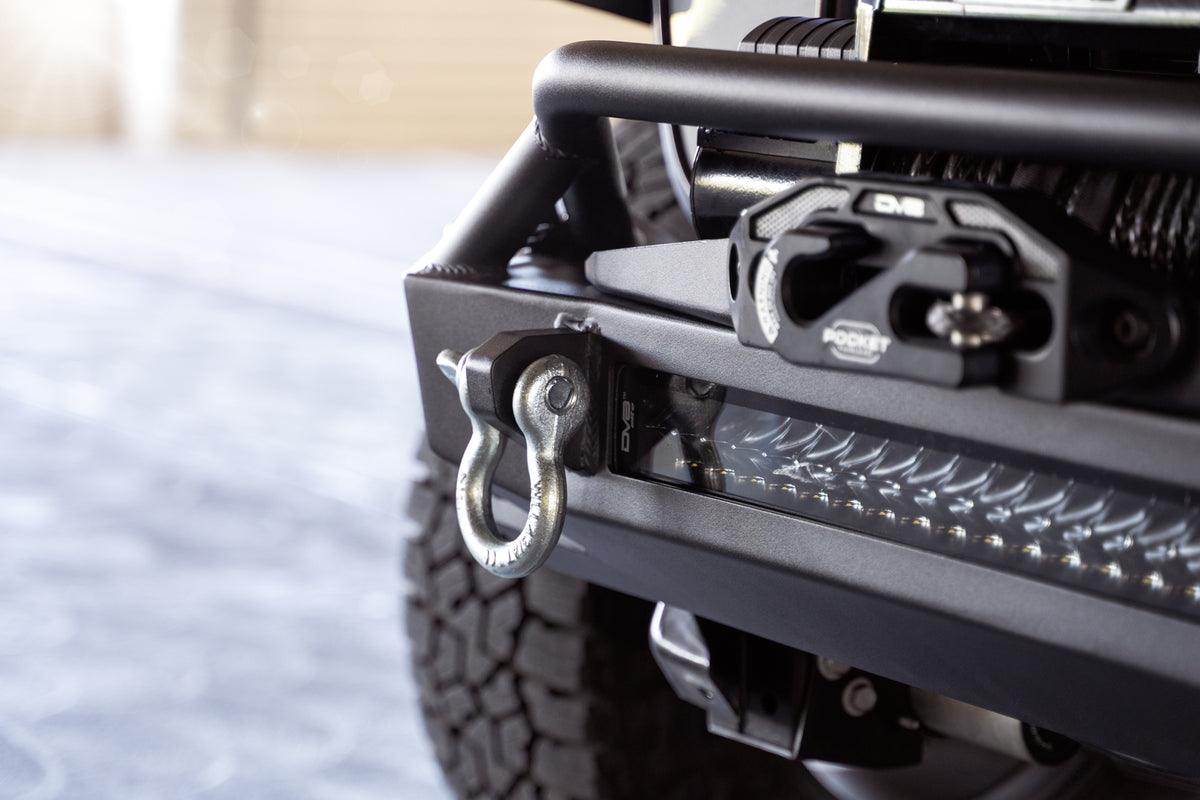 DV8 Offroad - Jeep Wrangler JK/JL & Gladiator JT FS-1 Series Stubby Front Bumper - FBJL-11