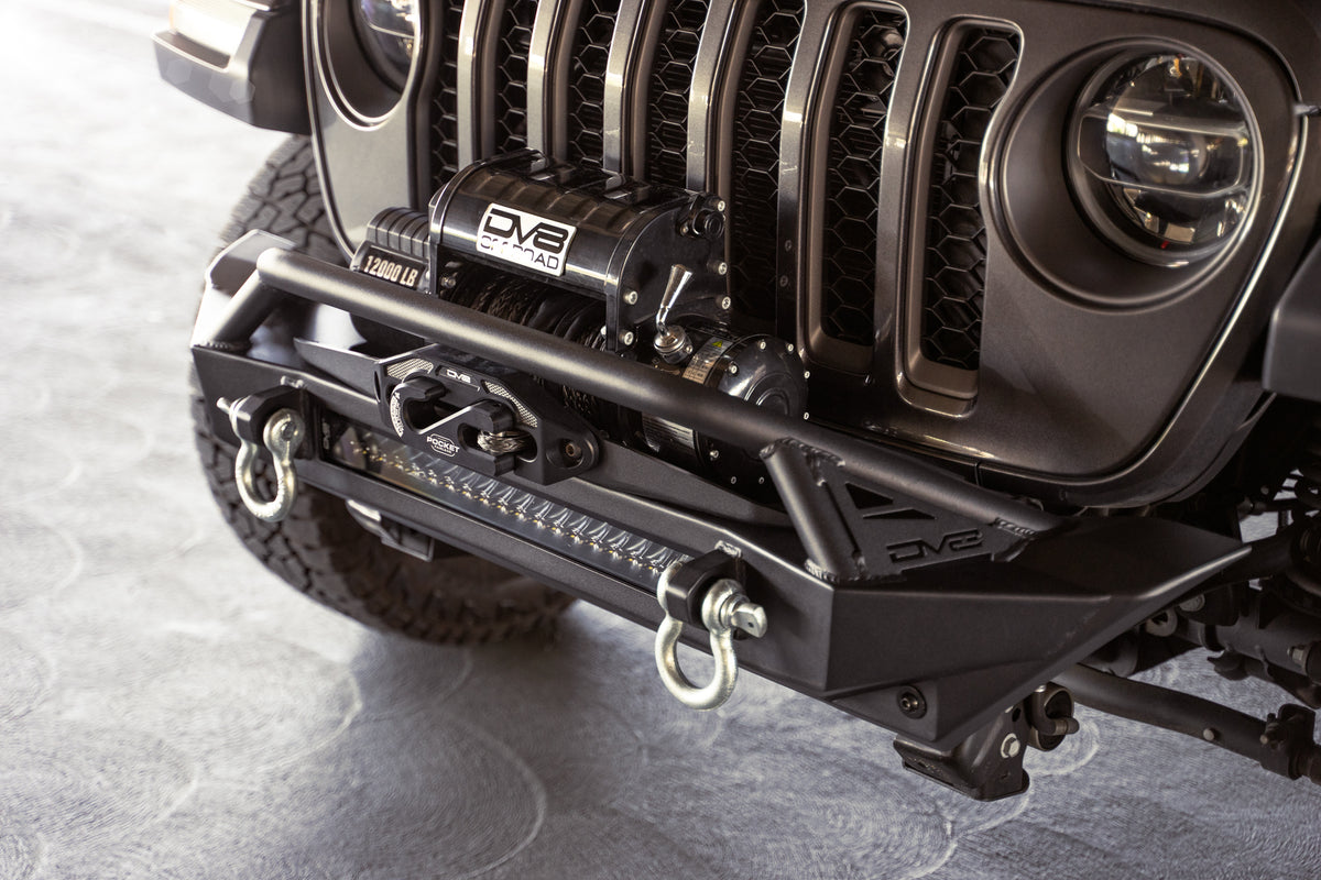 DV8 Offroad - Jeep Wrangler JK/JL & Gladiator JT FS-1 Series Stubby Front Bumper - FBJL-11