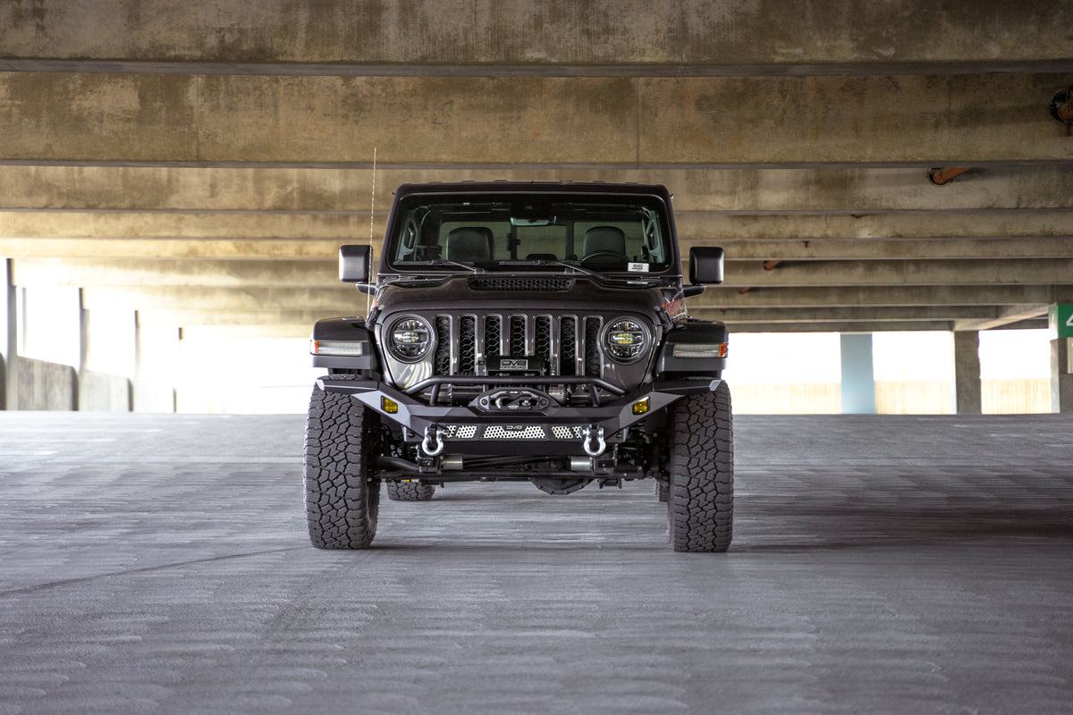 DV8 Offroad - Jeep Wrangler JK/JL & Gladiator JT MTO Series Front Bumper - FBJL-12
