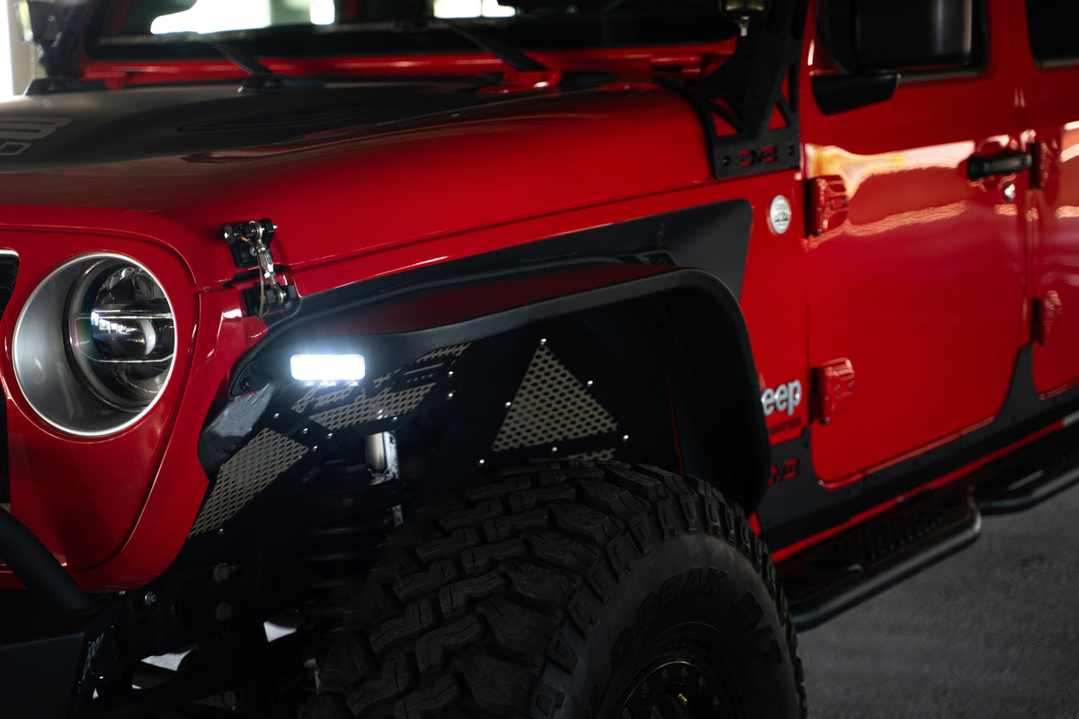 DV8 Offroad - Jeep Gladiator JT Slim Fender Flares - FDGL-07