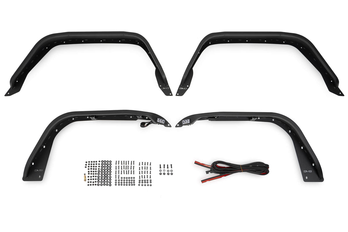 DV8 Offroad - Jeep Gladiator JT Slim Fender Flares - FDGL-07