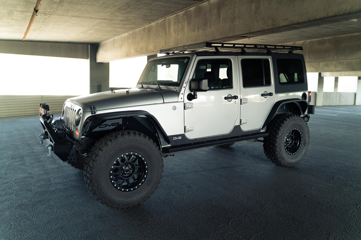 DV8 Offroad - Jeep Wrangler JK Slim Fender Flares - FDJK-07